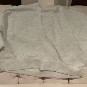 Ypb Your Personal Best Light Gray Casual cropped Sweatshirt in M